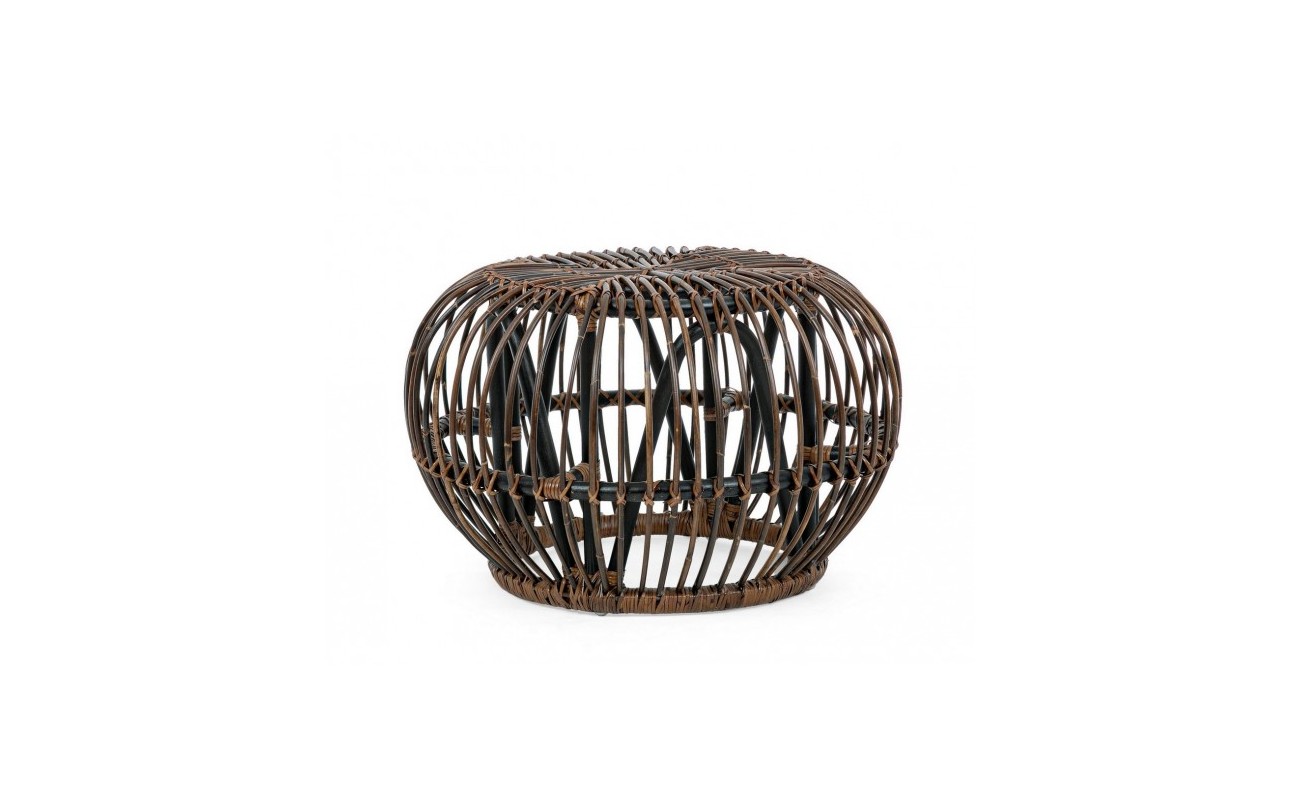 MESA-POUF DORADAL CROCO
