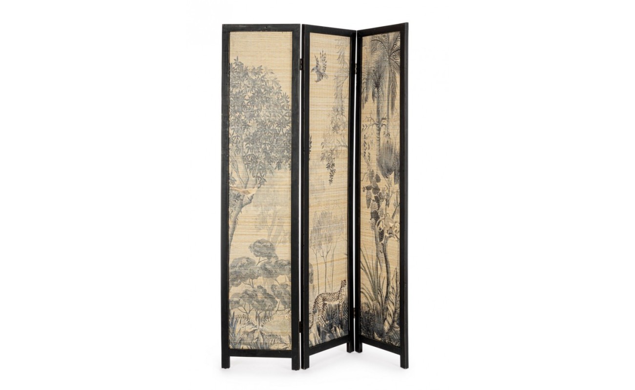 BIOMBO 3 PANELES NAMIKA BAMBOO 120X180H