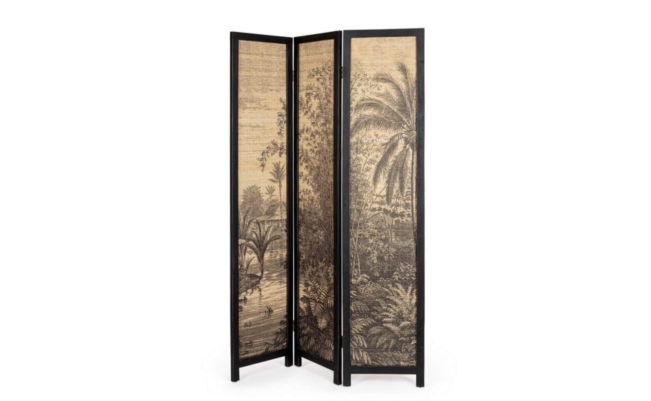 BIOMBO 3 PANELES FUJIKO BAMBOO 120X180H