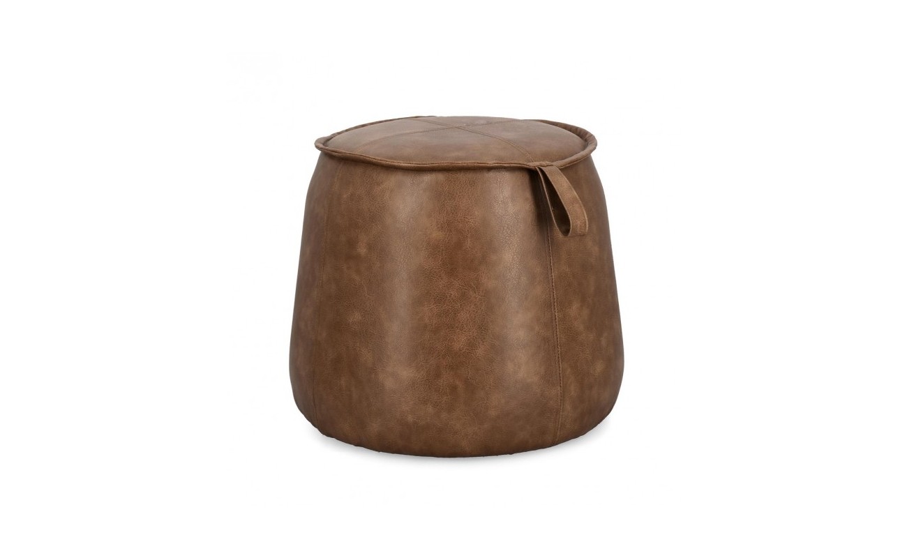 POUF RUDINA COGNAC