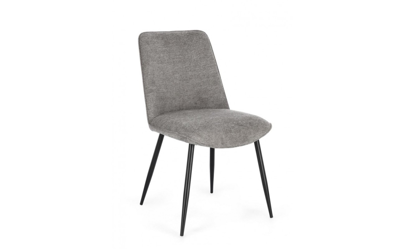 SILLA CORA NEGRO/GRIS OSCURO