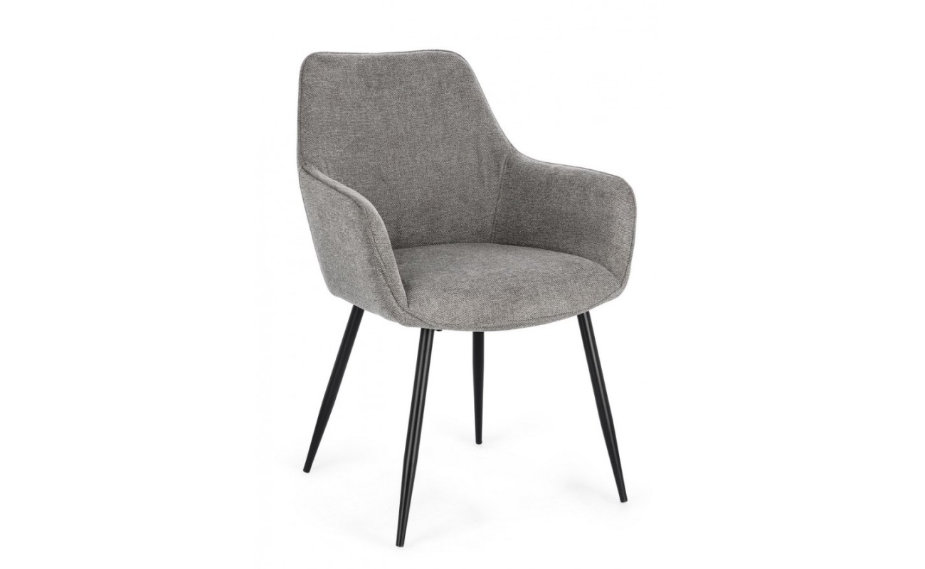 SILLA C-BR CORA NEGRO/GRIS OSCURO