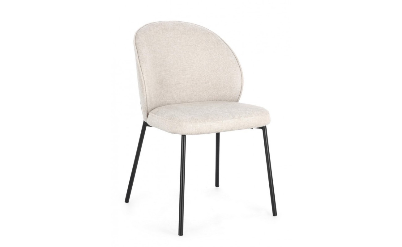 SILLA WENDY NEGRO/BEIGE