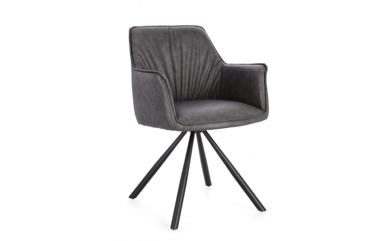 SILLA C-R GIRAT. BREVAL GRIS