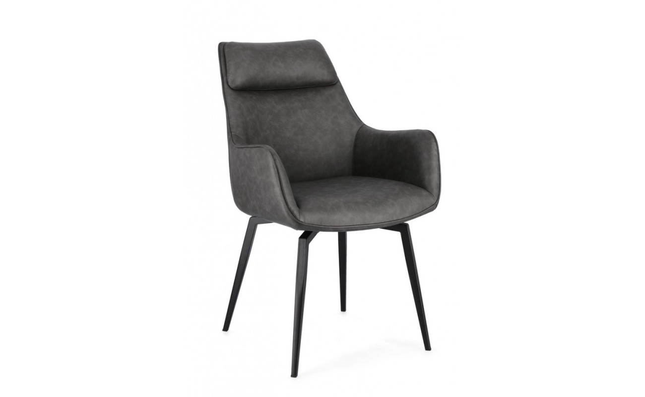 SILLÓN LAWRENCE PU ANTRACITA