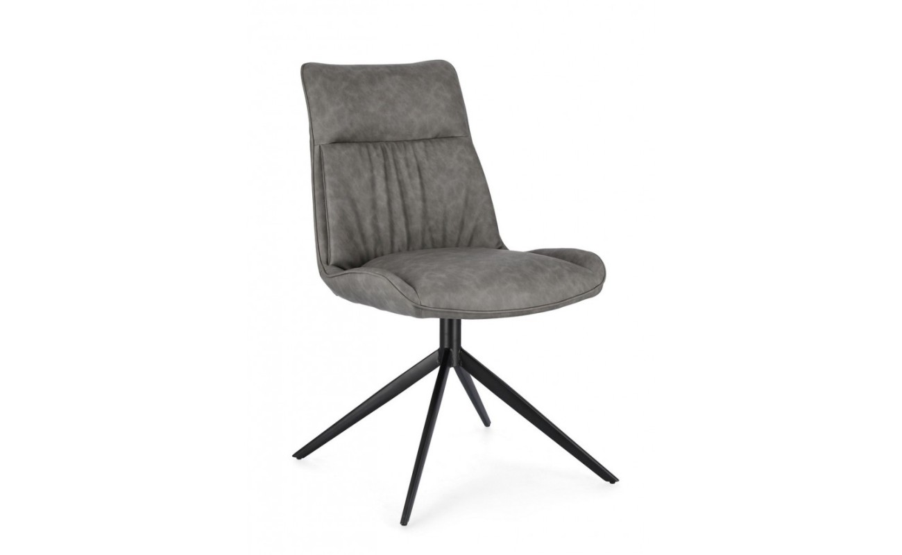 SILLA JORDAN PU GRIS PALOMA