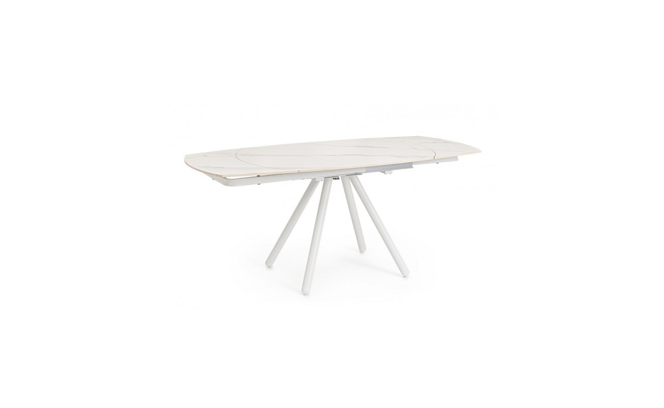MESA EXT.RAITA 119/178X89.4 BLANCO/BLA