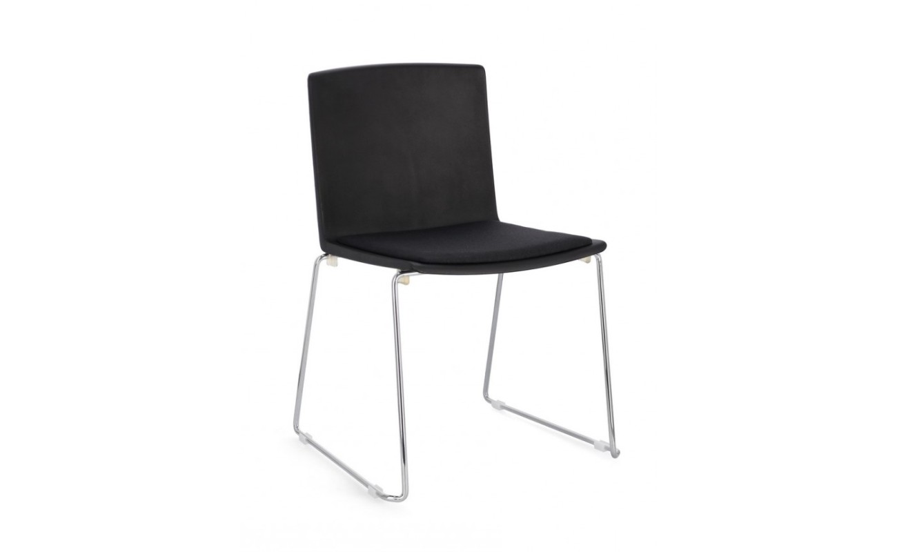 SILLA GIULIA CROMO/NEGRO