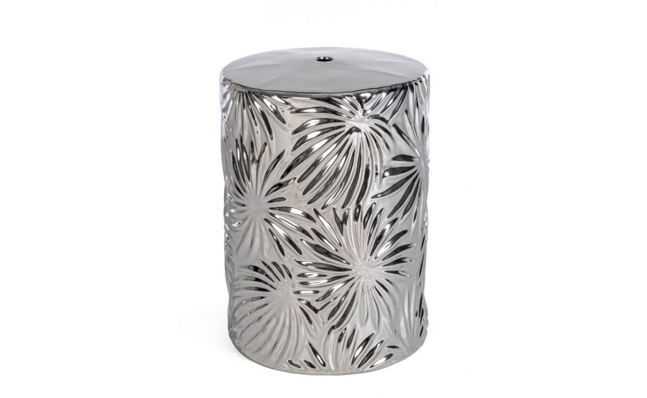 TABURETE SFINGE LEAF PLATA