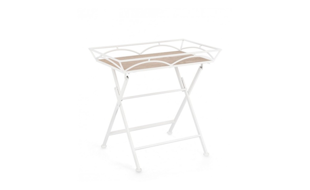 MESITA AUX GUENDA RECT BLANCO H60