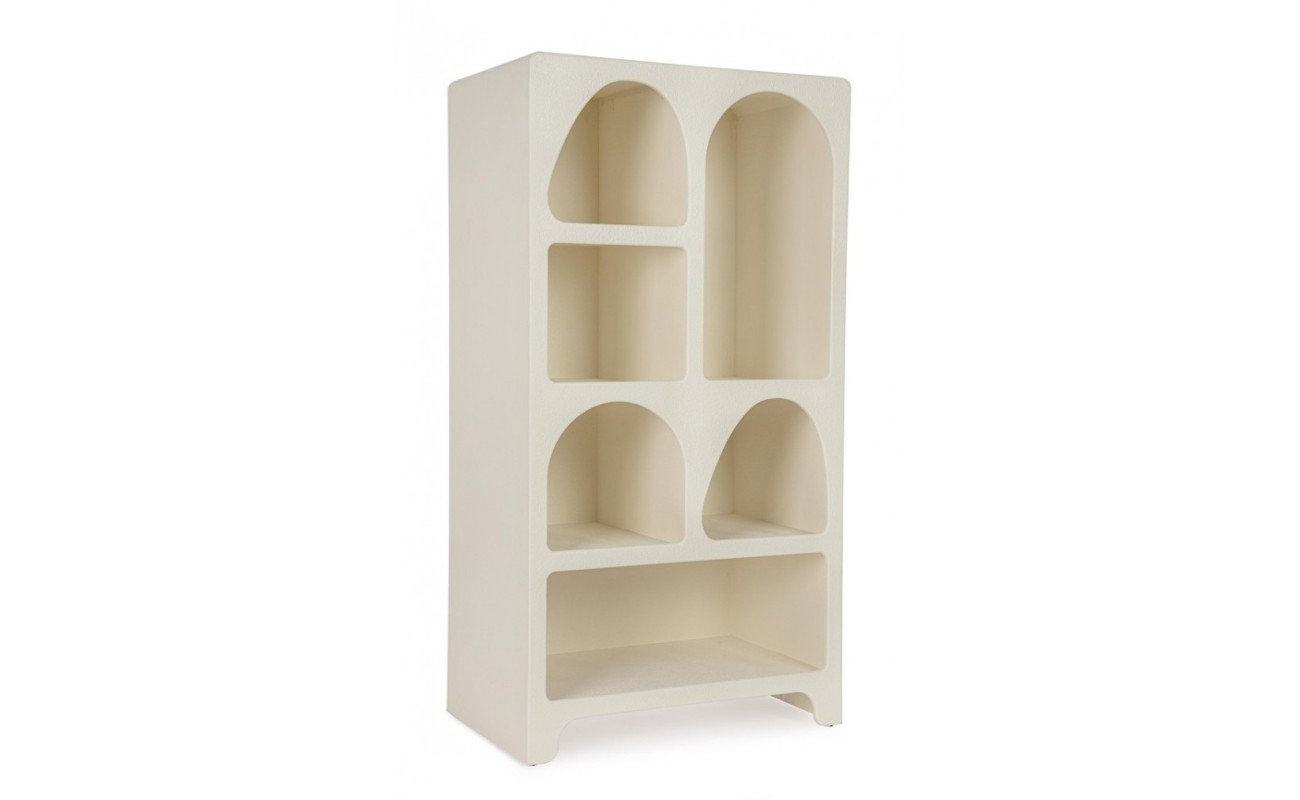 LIBRERÍA CREAMY RECT BLANCO 56X105|5H