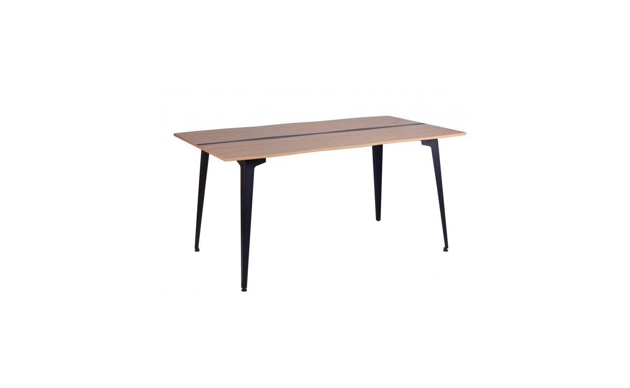 MESA MELYS NATURAL-NEGRO 160X75