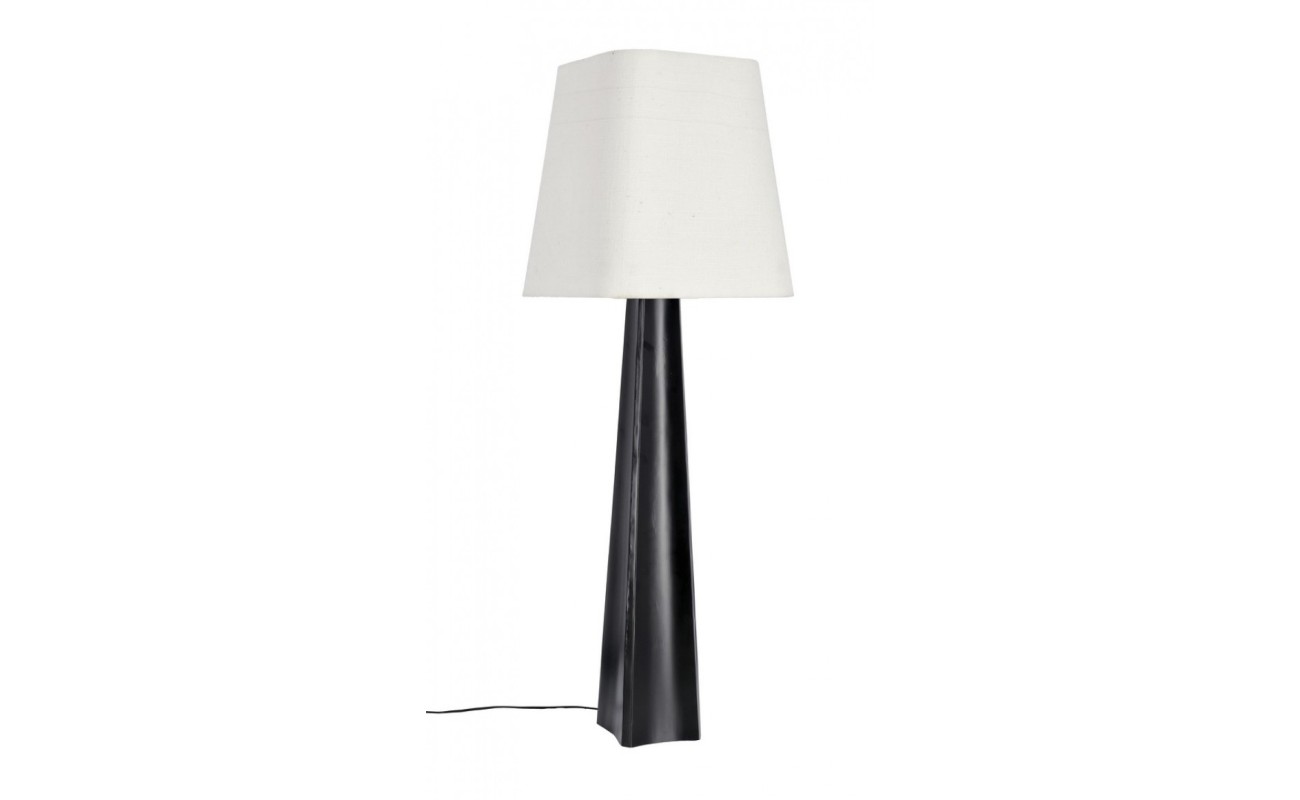 LÁMPARA DE PIE TRIPURA NEGRO/BLANCO H151