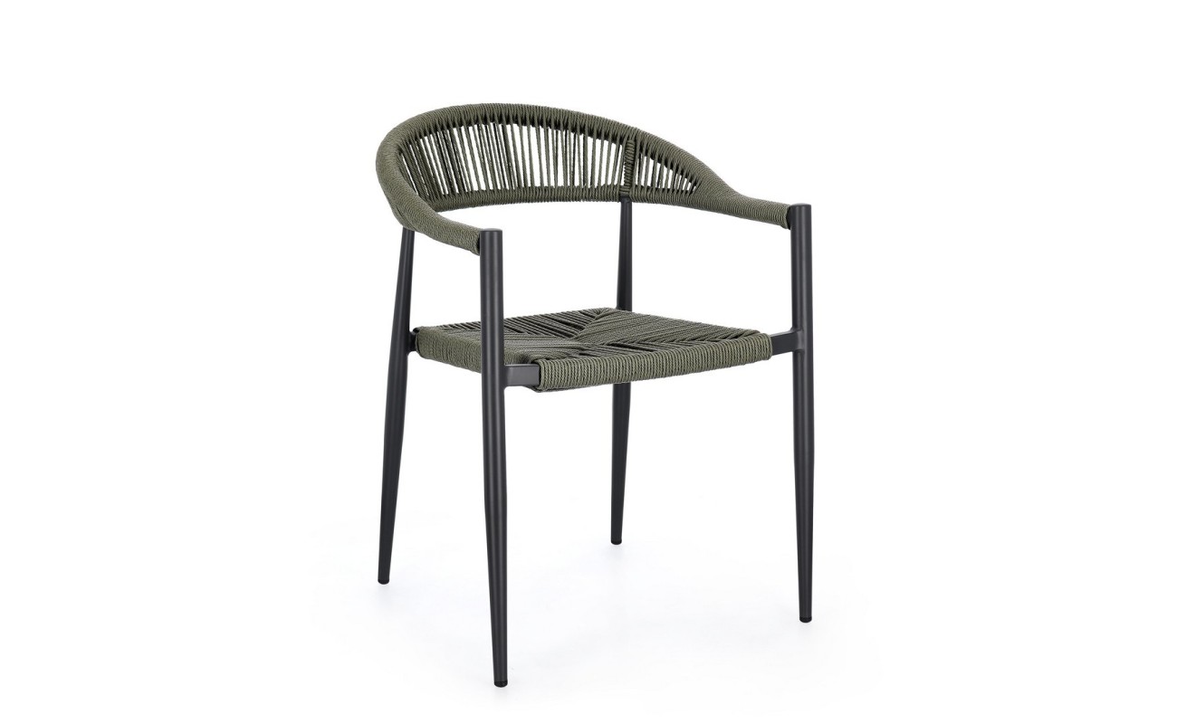 SILLA C-R JANDIA ANTRACITA/VERDE