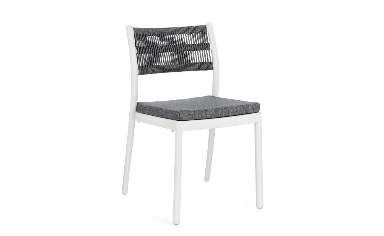 SILLA C-COJ ALVIN BLANCO/GRIS OSCURO