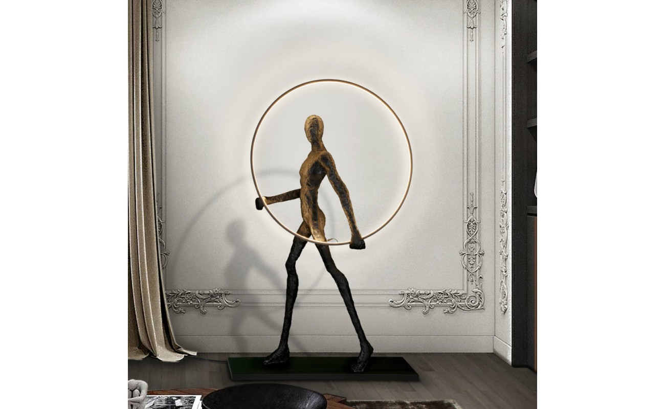 ESCULTURA LAMPARA CAMINANTE ALTURA 150CM