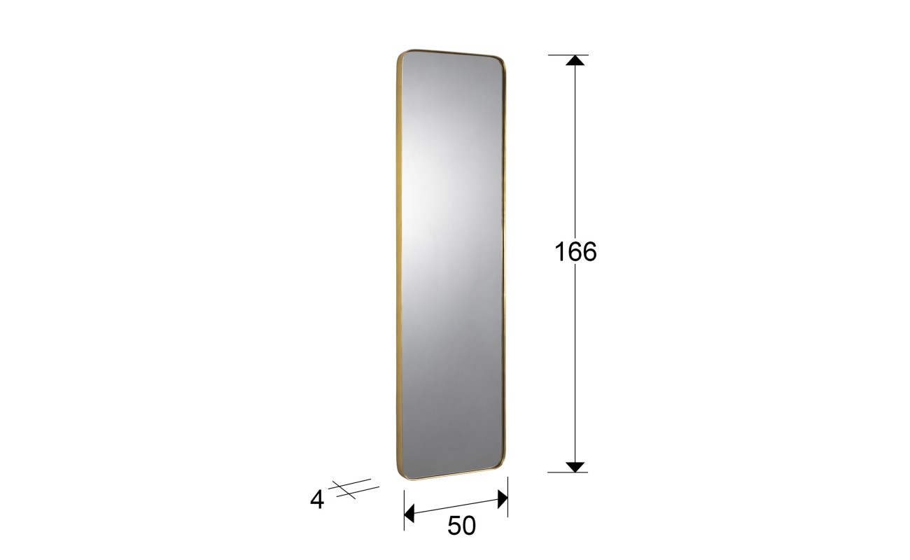 ORIO-ESPEJO RECT 50X165 ORO