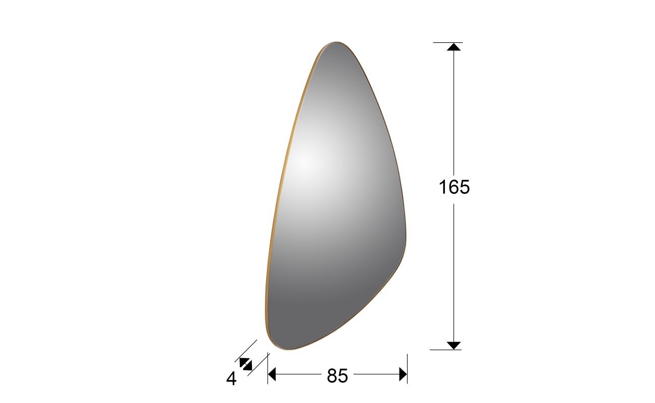 ORIO-ESPEJO TRIANG.ORO 168X81