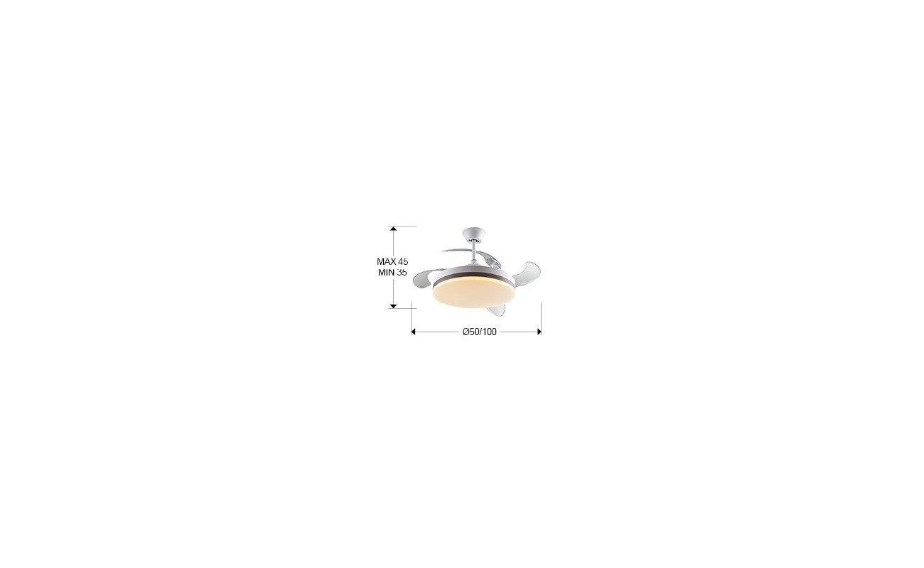 VENTO-VENTILADOR BLANCO D50/100 DIM