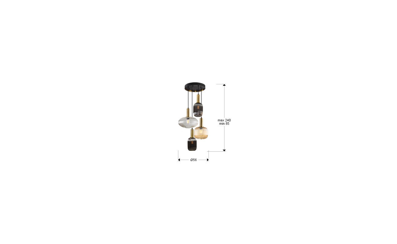 NORMA-LAMPARA 4L NEGRO-LATON