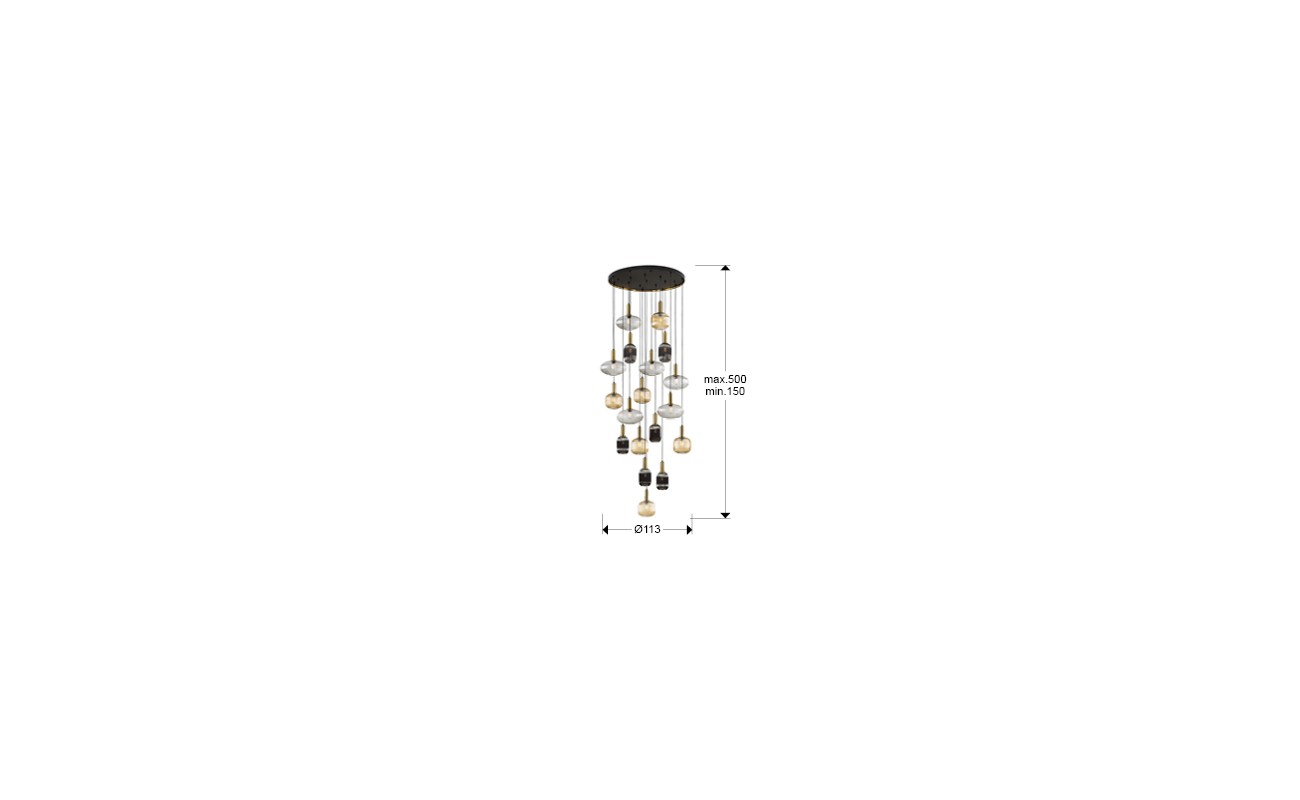 NORMA- LAMP 18L NEGRO-LATON