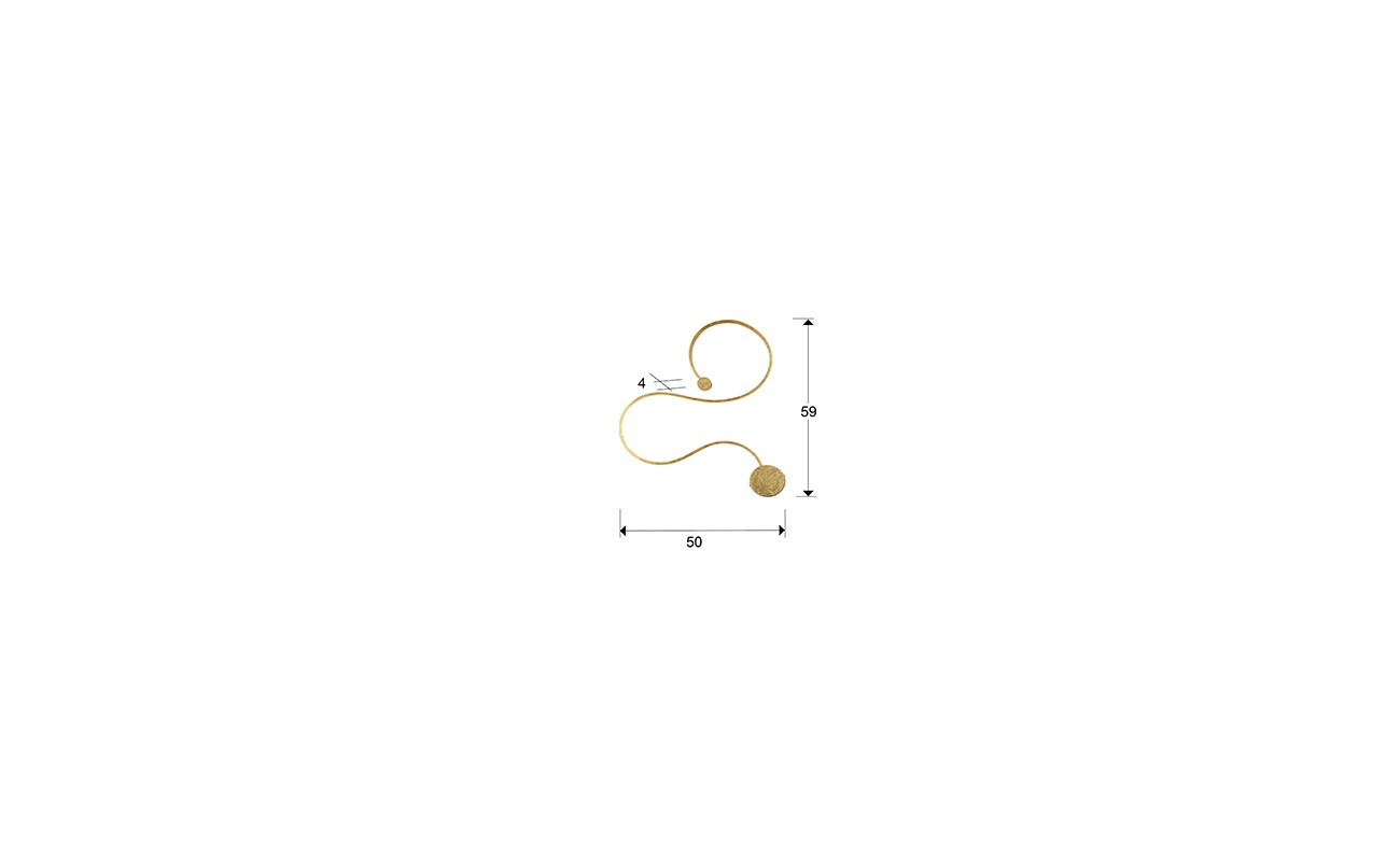 APLIQUE PEQUEÑO·GRAFOS·PAN ORO