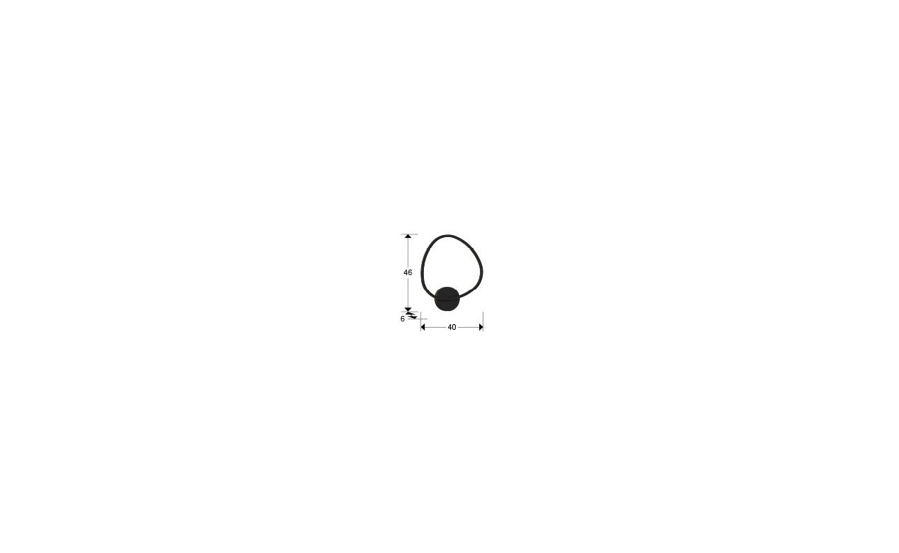 OPALIS- APLIQUE NEGRO