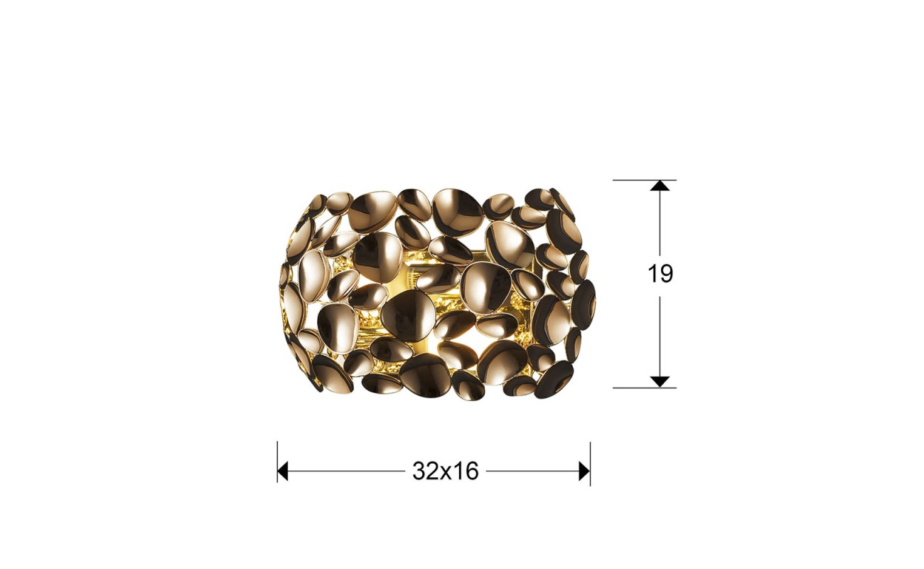 APLIQUE 2L ·NARISA· ORO ROSA