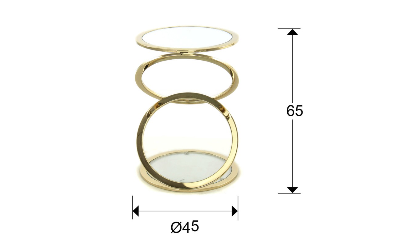 MESA AUX.·AROS· ORO Ø45