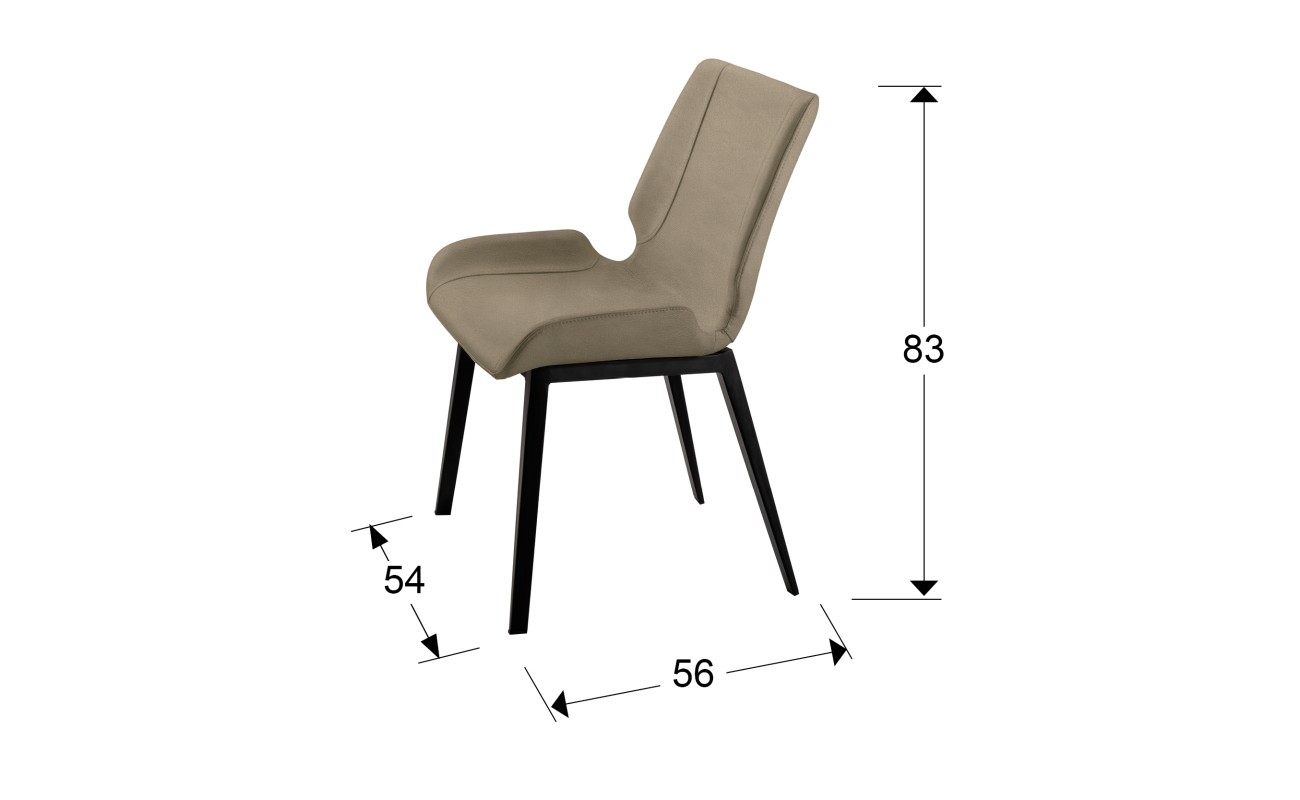 SILLA ·KIARA· NEGRO/BEIGE