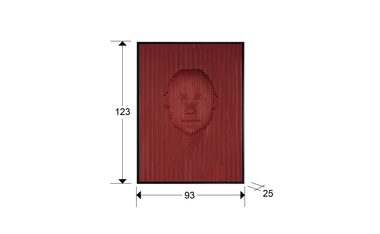 RED FACE - BAJORRELIEVE 90X120