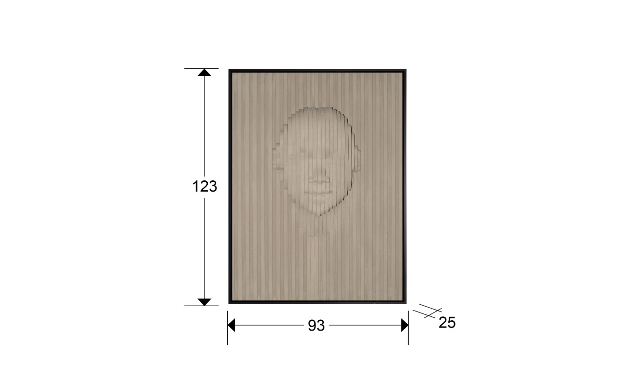 BEIGE FACE- BAJORRELIEVE 90X120