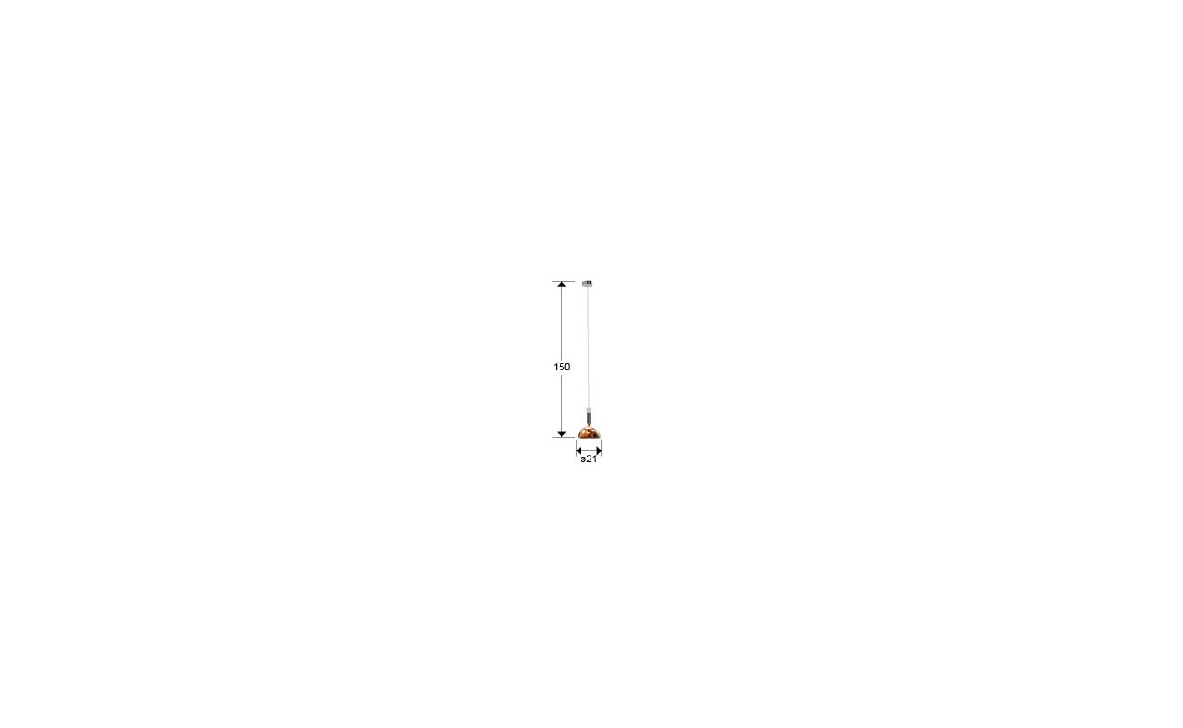 CHARLIZE- LAMPARA 1L- COBRE