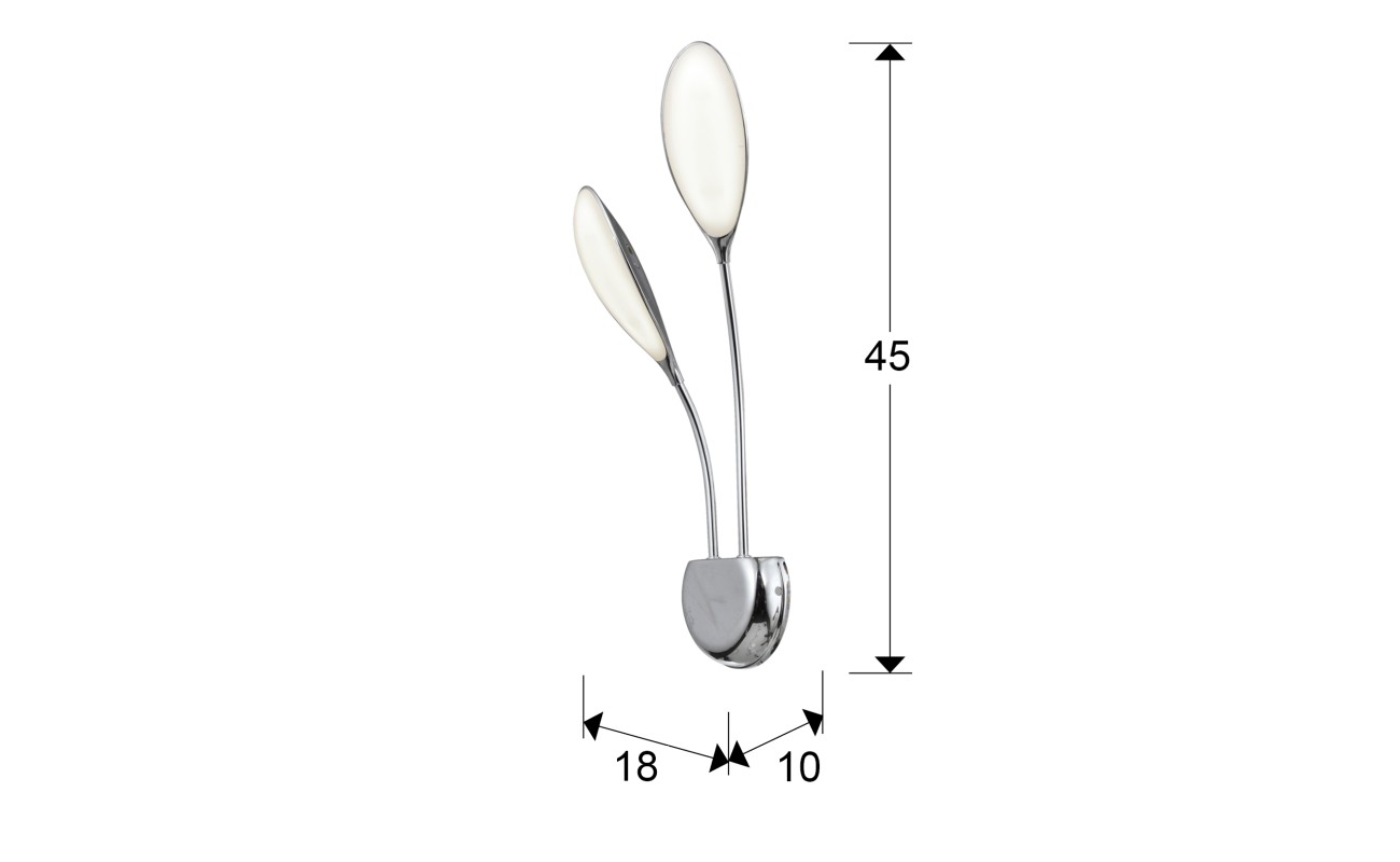 APLIQUE 2L LED ·LUCILA·