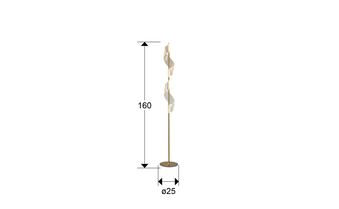 VELAS- PIE SALON LED, ORO