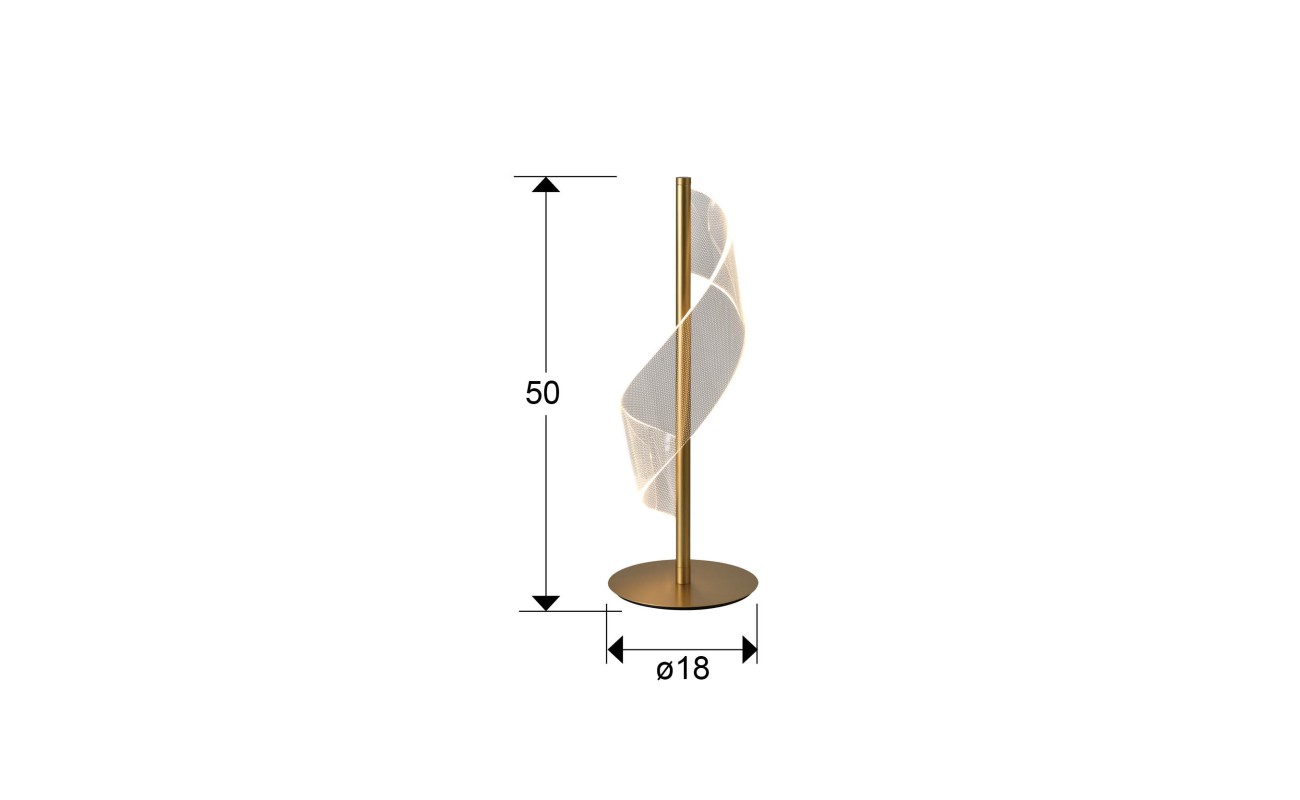 VELAS- SOBREMESA LED,ORO