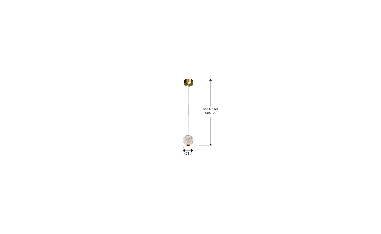 AUSTRAL-LAMPARA 1L ORO Ø12