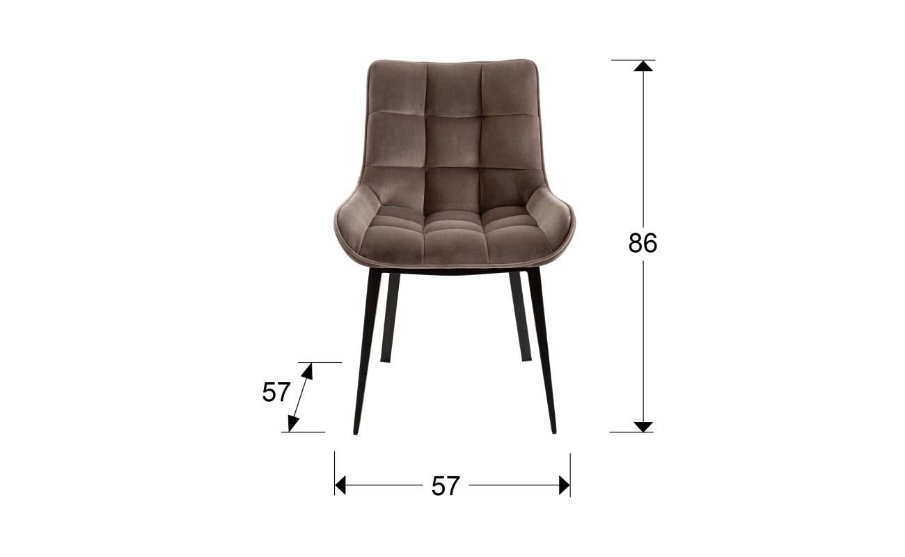 SILLA ·DEVANY· NEGRO/PIEDRA