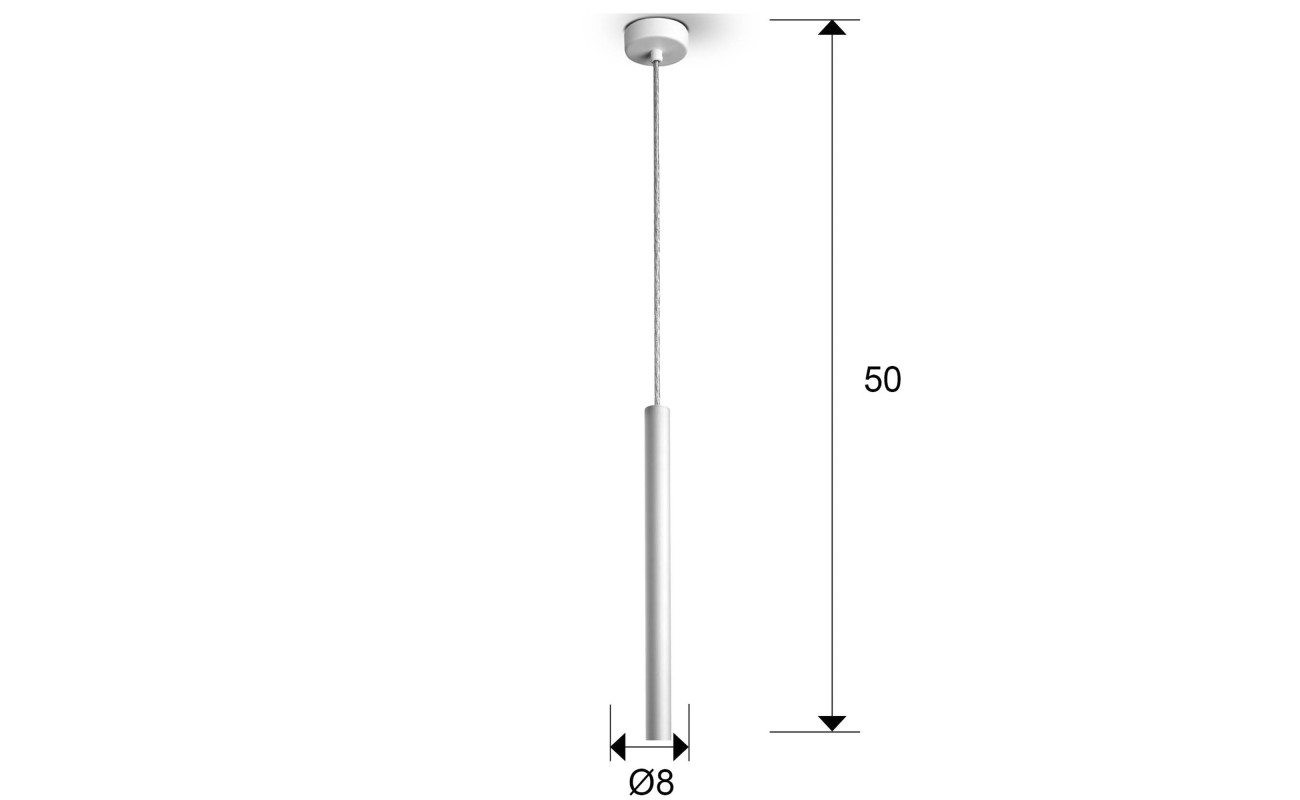 LAMPARA ·VARAS· BLANCO 1L
