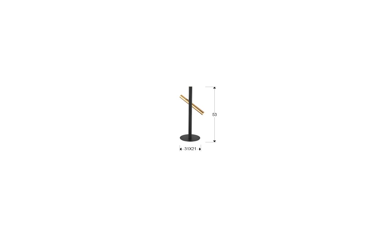 SOBREMESA ·VARAS· ORO/NEGRO 2L