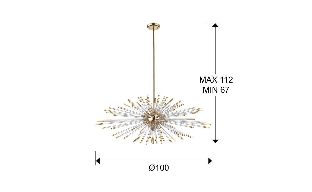 LAMPARA 9L ·EVASION· ORO DIM
