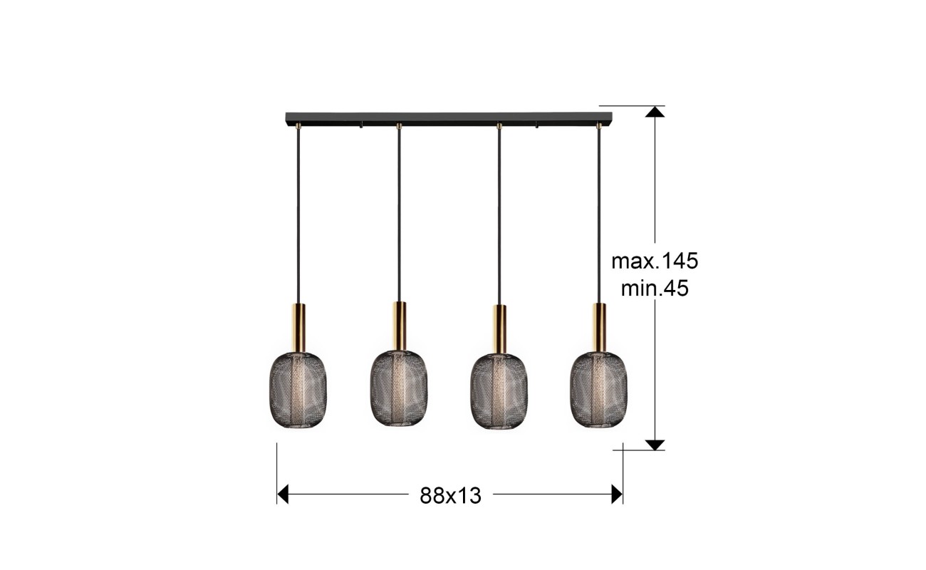 MICRON-LAMPARA 4L ORO/NEGRO