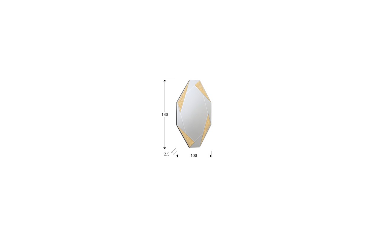 ESPEJO GRANDE·LAVERNA·ORO