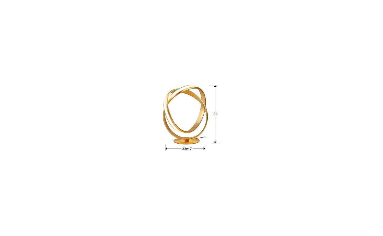 SOBREMESA ·LAZAS· PAN ORO Ø30