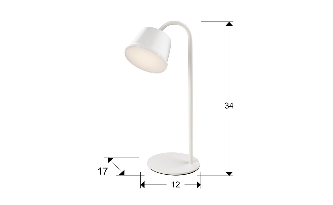 CUCO-SOBREMESA LED BLANCO