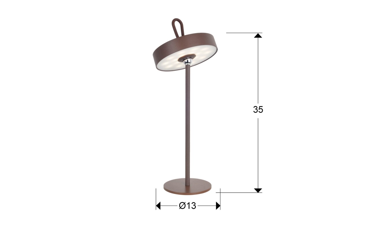 GONG- SOBREMESA LED CORTEN