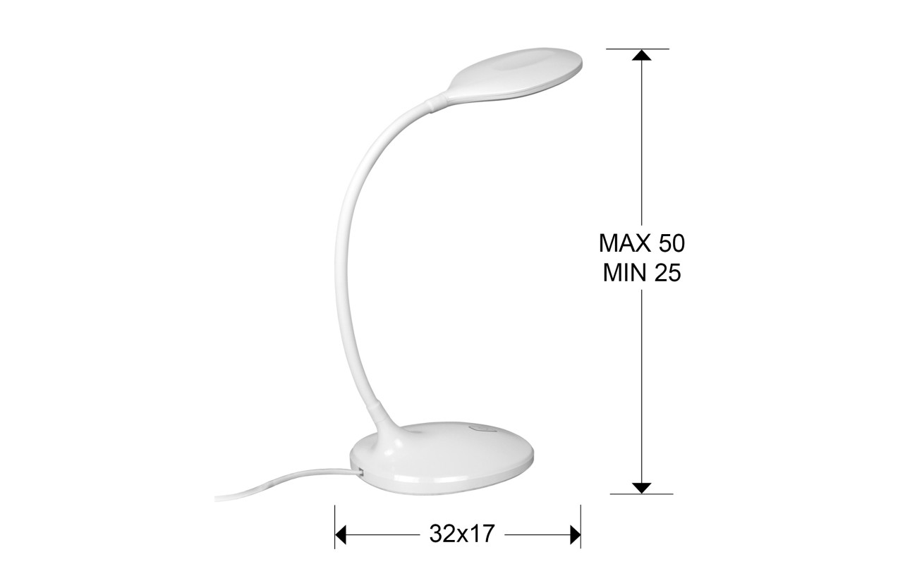 SOBREMESA LED ·SCOOP· BLANCO
