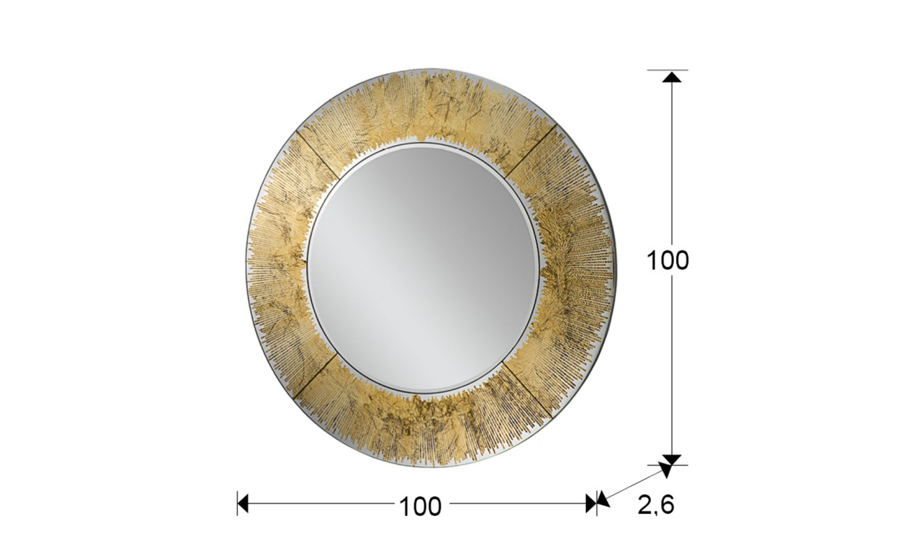 ESPEJO REDONDO ·AURORA· 100Ø