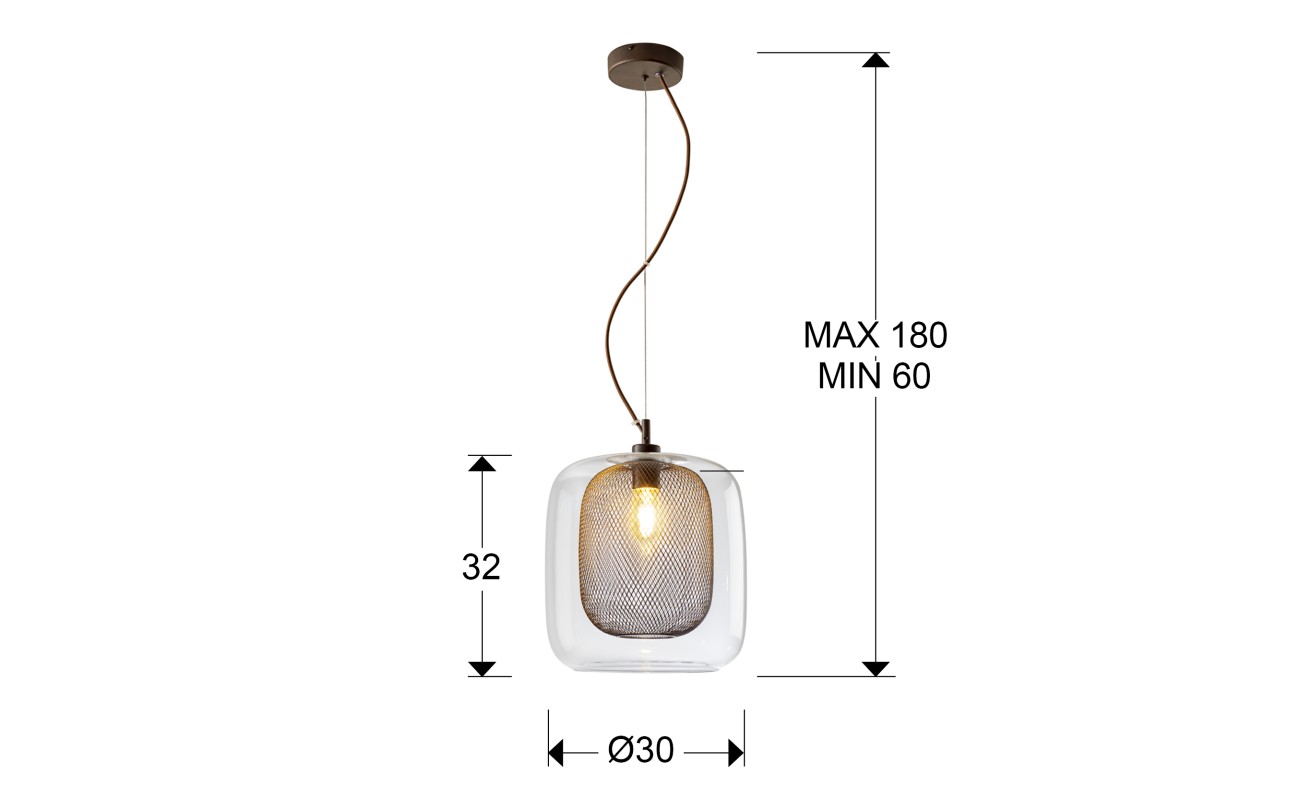 LAMP. 1L GRANDE·FOX·CHOCOLATE