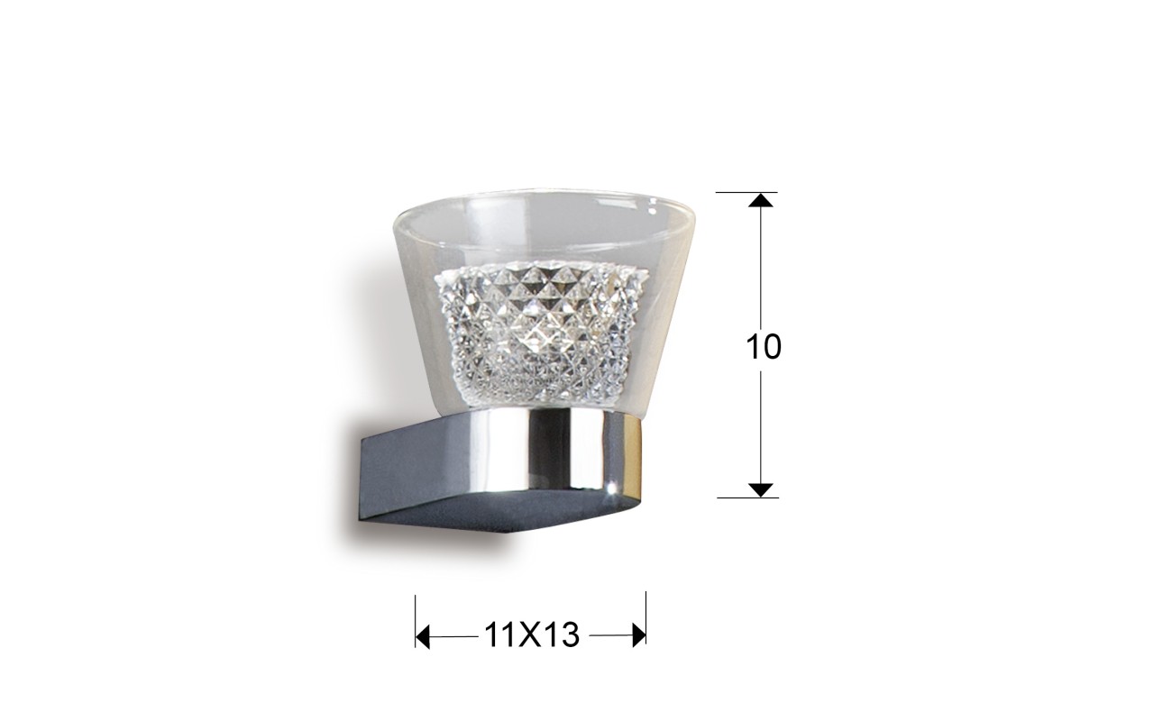 APLIQUE ·LUCIA· 1L LED CROMO